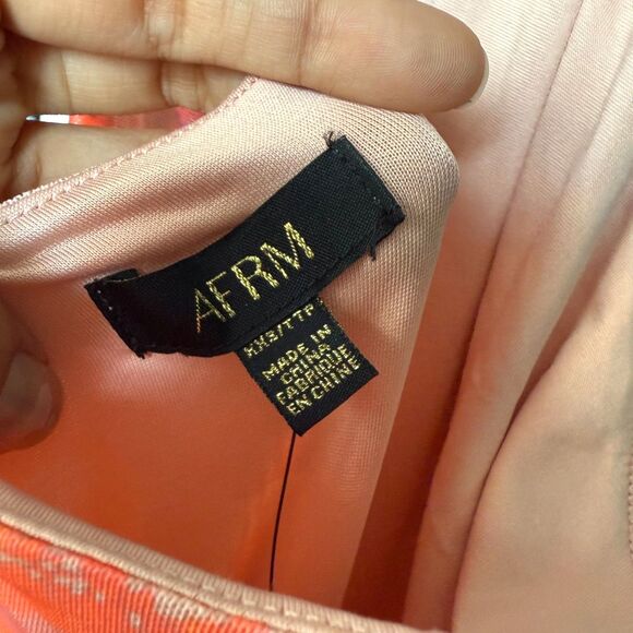 NWT AFRM Desiree Halter Ruffle Maxi Floral Dress XXS - Picture 4 of 9